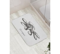 Коврик противоскользящий JoyArty "Уставший осьминог" для ванной, сауны, бассейна, bath_15088