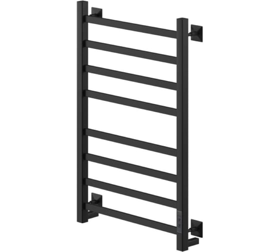 Полотенцесушитель MIXLINE TRIUMPH 80x50 таймер, 415 Вт, 8 перекладин электрический ЧЕРНЫЙ 556382