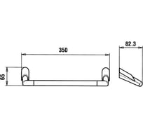 Держатель для полотенец Paini 73CR001 Morgana 35 см, хром. 17505