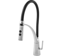 Смеситель для кухни Paini A9CR557LMKM Barolo гибкий, хром/черный 23379