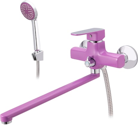 Смеситель для ванны Ekko длинный излив, фиолетовый E22302