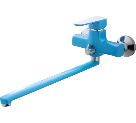 Смеситель для ванны Ekko длинный излив, синий E22304