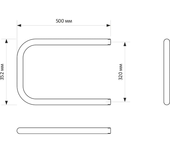 Полотенцесушитель MIXLINE SIMPLE P 32x50 1'' 556313