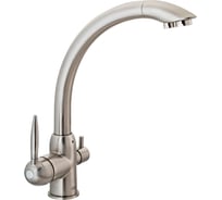 Смеситель для кухни Ekko с подключением фильтра питьевой воды, сатин E4399-5