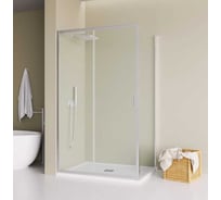 Душевой уголок Mebelvann 100x80 см, профиль хром, прозрачное стекло 6 мм BEN_903_SL_C_1950x1000x800