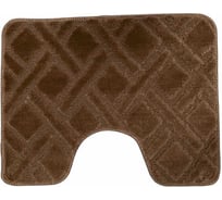 Коврик в туалетную комнату JOY HOME 40x50 HYP24004 Клетка корич 14723