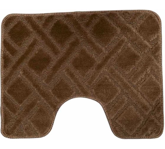 Коврик в туалетную комнату JOY HOME 40x50 HYP24004 Клетка корич 14723