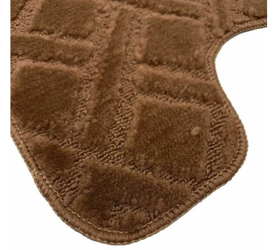 Коврик в туалетную комнату JOY HOME 40x50 HYP24004 Клетка корич 14723
