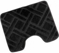 Коврик в туалетную комнату JOY HOME 40x50 HYP24004 Клетка серый 14721