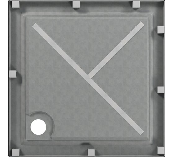 Акриловый душевой поддон Метакам Apart Black 900x900x140 4650208867606