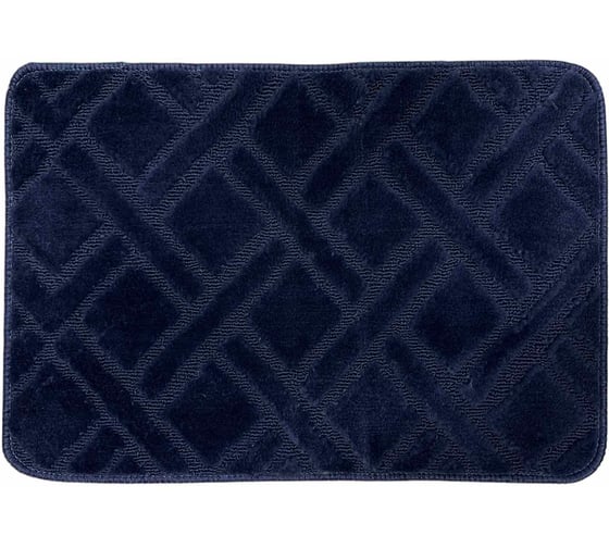 Коврик для ванной комнаты JOY HOME 40x60 арт. HYP24004 Клетка голуб. 14718
