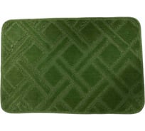 Коврик для ванной комнаты JOY HOME 40x60 арт. HYP24004 Клетка оливк. 14720