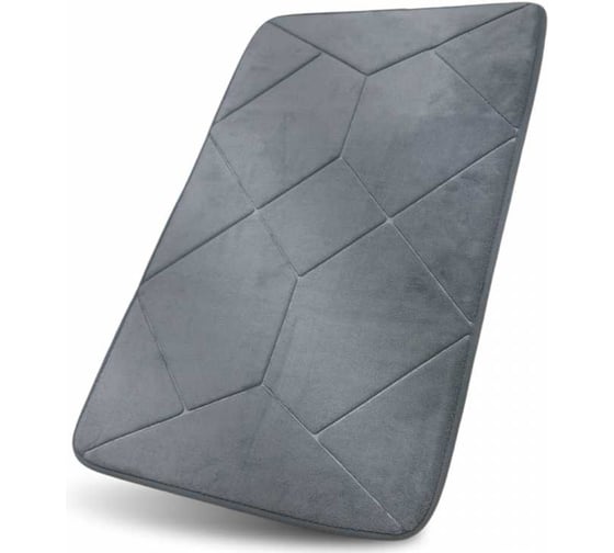 Коврик для ванной комнаты JOY HOME 50x80 Fresh Симметрия сер. HYFE24003 grey 14727 1