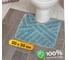 Коврик в туалетную комнату JOY HOME 50x50 HY2310009-3 Кьяра голубой 14751 2