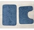 Комплект ковриков для ванной комнаты JOY HOME 40x60 и 40/50 Fresh Спирали синий HYFE24006 blue 14730 1