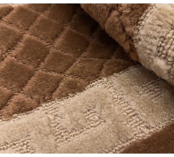 Комплект ковриков для ванной комнаты JOY HOME 40x60 и 40/50 HYP24003 Спарта коричневый 14716