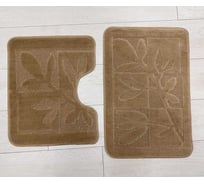 Комплект ковриков для ванной комнаты JOY HOME 40x60 и 40/50 TL-2-E Лавр бежевый 14713