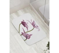 Коврик противоскользящий JoyArty "Летучие цветы" для ванной, сауны, бассейна, bath_7982