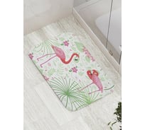 Коврик противоскользящий JoyArty "Розовые птицы" для ванной, сауны, бассейна, bath_10502