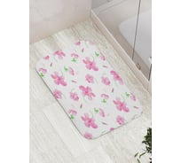 Коврик противоскользящий JoyArty "Цветочные узоры" для ванной, сауны, бассейна, bath_13637