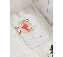 Коврик противоскользящий JoyArty "Мурлыкающий любимец" для ванной, сауны, бассейна, bath_11747
