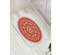 Коврик противоскользящий JoyArty "Слоновая мандала" для ванной, сауны, бассейна, bath_12617