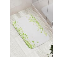 Коврик противоскользящий JoyArty "Светлые завитки" для ванной, сауны, бассейна, bath_13593