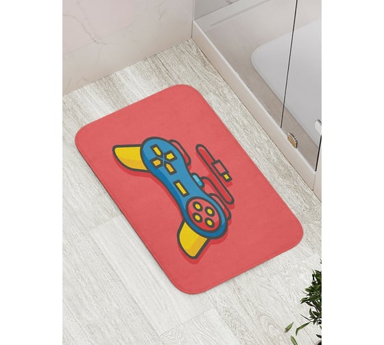 Коврик противоскользящий JoyArty "Игровой джойстик" для ванной, сауны, бассейна, bath_57350