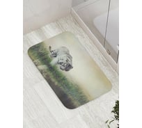 Коврик противоскользящий JoyArty "Тигр у реки" для ванной, сауны, бассейна, bath_8532