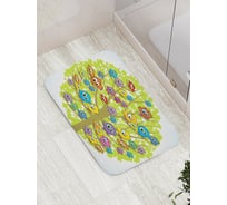 Коврик противоскользящий JoyArty "Птичье собрание" для ванной, сауны, бассейна, bath_18488