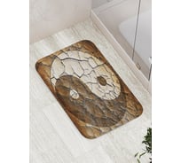 Коврик противоскользящий JoyArty "Трещины на Инь и ян" для ванной, сауны, бассейна, bath_18583