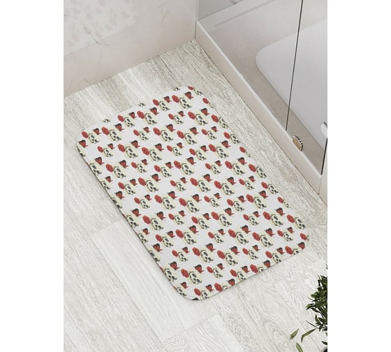 Коврик противоскользящий JoyArty "Загадочные черепа" для ванной, сауны, бассейна, bath_10067 1