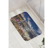 Коврик противоскользящий JoyArty "Полет по ночному городу" для ванной, сауны, бассейна, bath_18074