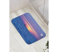 Коврик противоскользящий JoyArty "Проплывая закат" для ванной, сауны, бассейна, bath_11681