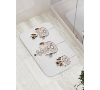 Коврик противоскользящий JoyArty "Традиционные ловцы снов" для ванной, сауны, бассейна, bath_13940