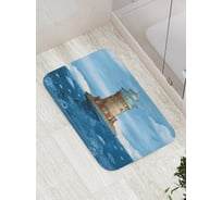 Коврик противоскользящий JoyArty "Остров для маяка" для ванной, сауны, бассейна, bath_12359