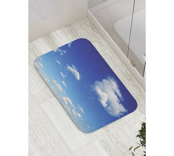 Коврик противоскользящий JoyArty "Облачное небо" для ванной, сауны, бассейна, bath_11995 1