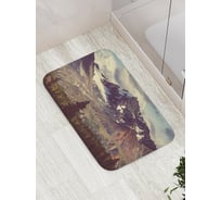 Коврик противоскользящий JoyArty "Опасные горы" для ванной, сауны, бассейна, bath_13673