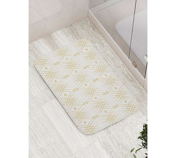 Коврик противоскользящий JoyArty "Волнистое переплетение" для ванной, сауны, бассейна, bath_13509 1