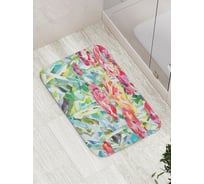 Коврик противоскользящий JoyArty "Фантазия в цветах" для ванной, сауны, бассейна, bath_14550