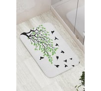 Коврик противоскользящий JoyArty "Поиски птиц" для ванной, сауны, бассейна, bath_14282
