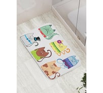 Коврик противоскользящий JoyArty "Креативные коты" для ванной, сауны, бассейна, bath_15567