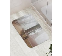 Коврик противоскользящий JoyArty "Отуманенный лес" для ванной, сауны, бассейна, bath_19035