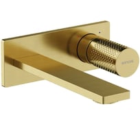 Смеситель для раковины Sancos Nexus с внутренней частью, брашированное золото, PVD покрытие SC9013BG