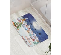 Коврик противоскользящий JoyArty "Снежный городок" для ванной, сауны, бассейна, bath_20307