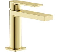 Смеситель для раковины Sancos Studio, брашированное золото, PVD покрытие, арт. SC9015BG