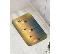 Коврик противоскользящий JoyArty "Горящие лампочки" для ванной, сауны, бассейна, bath_15803