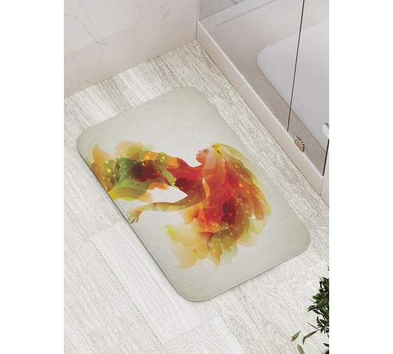 Коврик противоскользящий JoyArty "Феерическая девушка" для ванной, сауны, бассейна, bath_19478 1