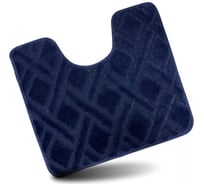 Коврик для туалета JOY HOME 40/50 арт. HYP24004 Клетка голуб. 14722