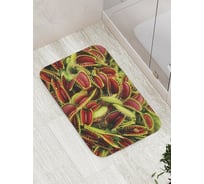 Коврик противоскользящий JoyArty "Хищные растения" для ванной, сауны, бассейна, bath_22088